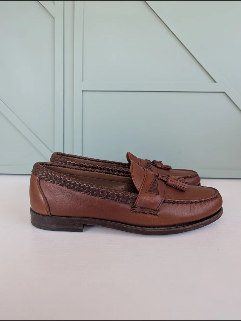 Allen Edmonds Chestnut Brown Leather Tassel Loafers